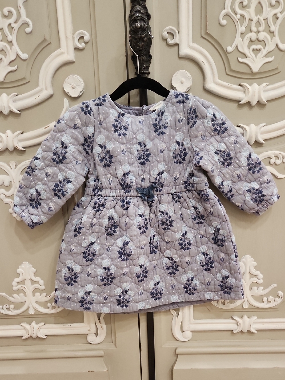 Country Road Girls Quilted Floral Dress Size 18 - 24 Months